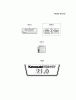 Kawasaki Motoren FA210V - AS02 bis FH641V - DS24 FH641V-BS31 - Kawasaki FH641V 4-Stroke Engine Spareparts LABEL