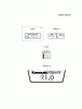 Kawasaki Motoren FA210V - AS02 bis FH641V - DS24 FH641V-BS33 - Kawasaki FH641V 4-Stroke Engine Spareparts LABEL