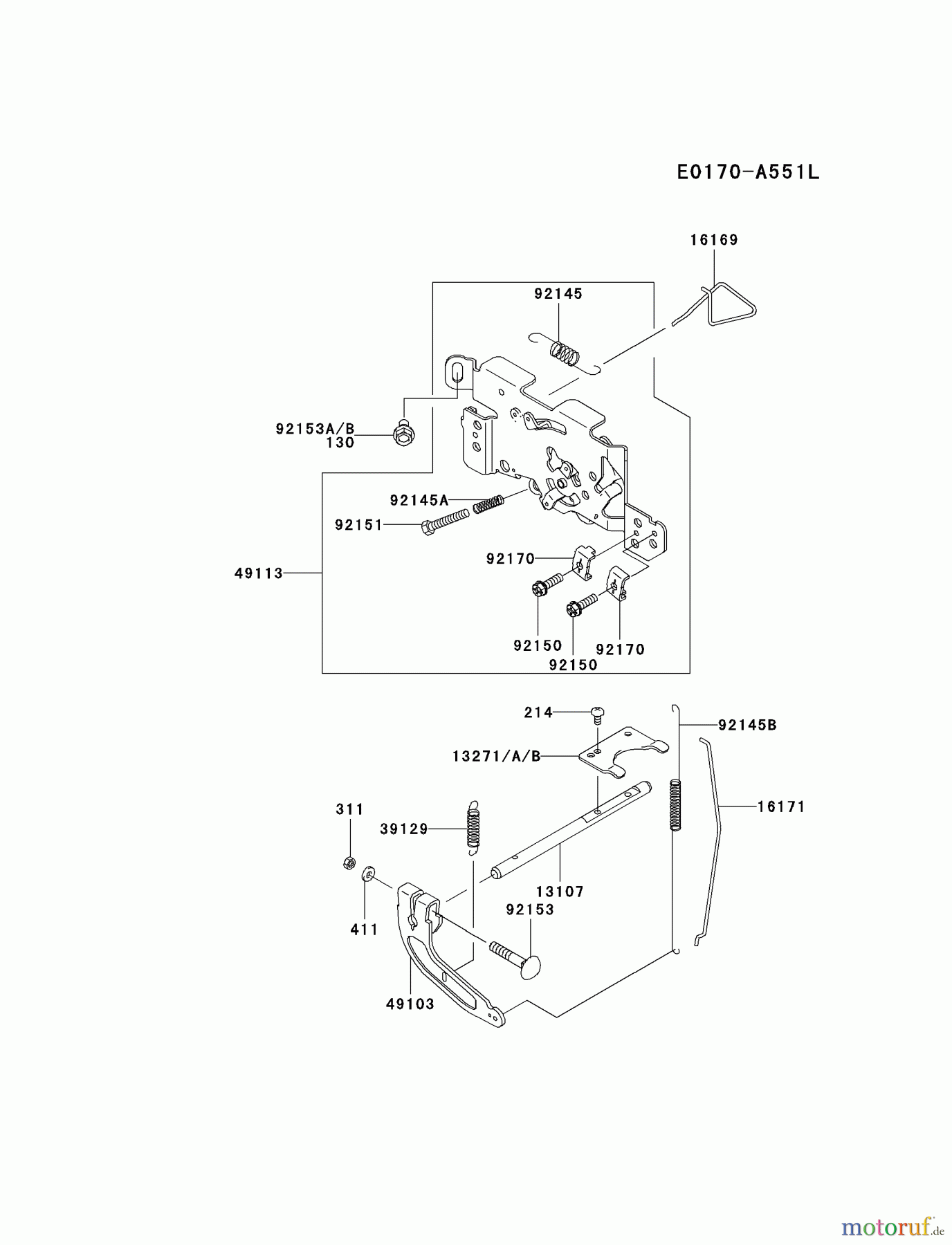  Kawasaki Motoren Motoren Vertikal FH641V - DS25 bis FS481V - BS13 FH641V-DS28 - Kawasaki FH641V 4-Stroke Engine CONTROL-EQUIPMENT