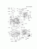Kawasaki Motoren FH641V - DS25 bis FS481V - BS13 FH680V-AS37 - Kawasaki FH680V 4-Stroke Engine Spareparts CYLINDER/CRANKCASE