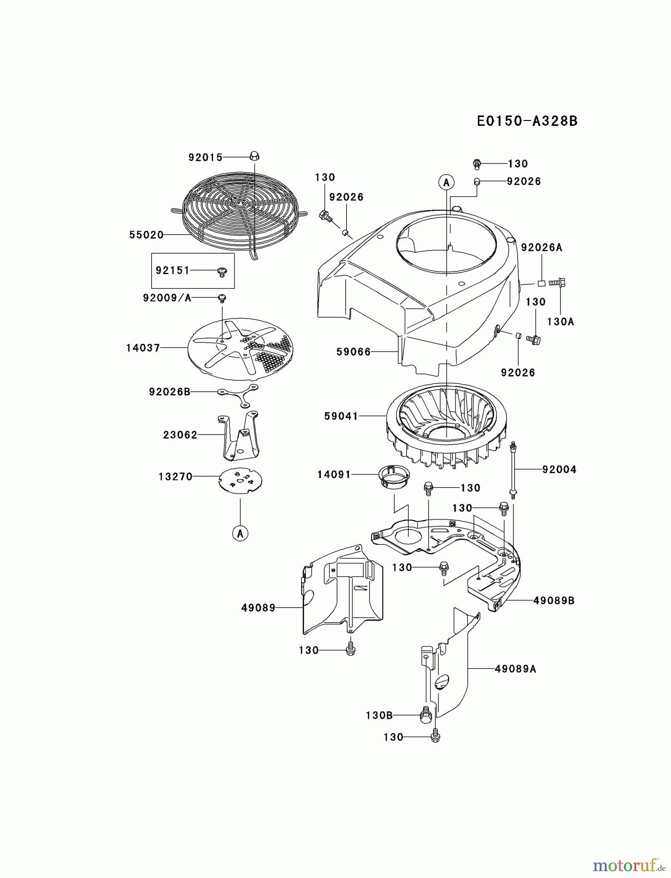  Kawasaki Motoren Motoren Vertikal FH641V - DS25 bis FS481V - BS13 FH680V-CS09 - Kawasaki FH680V 4-Stroke Engine COOLING-EQUIPMENT