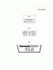 Kawasaki Motoren FH641V - DS25 bis FS481V - BS13 FH721V-BS05 - Kawasaki FH721V 4-Stroke Engine Spareparts LABEL