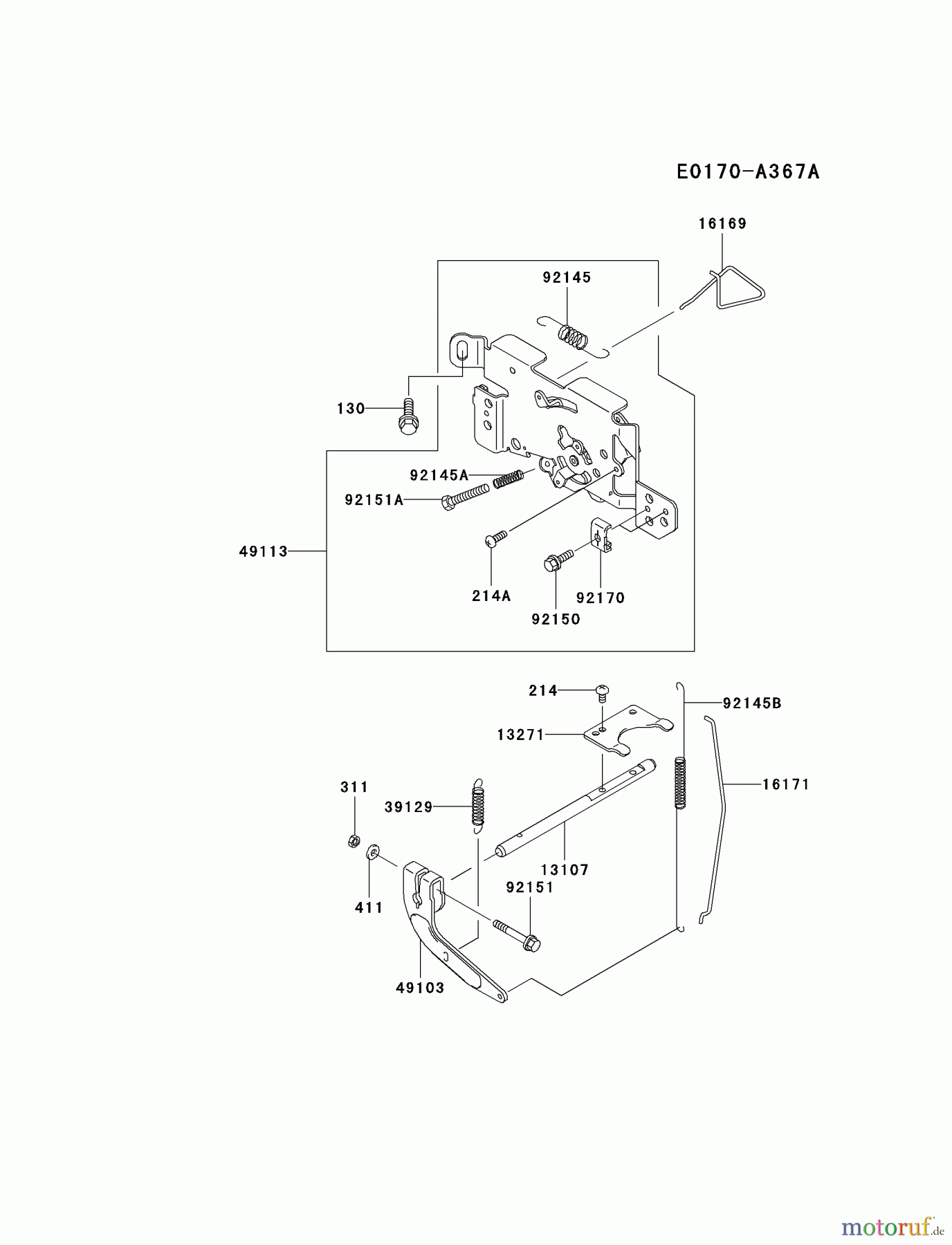  Kawasaki Motoren Motoren Vertikal FH641V - DS25 bis FS481V - BS13 FH721V-AS09 - Kawasaki FH721V 4-Stroke Engine CONTROL-EQUIPMENT