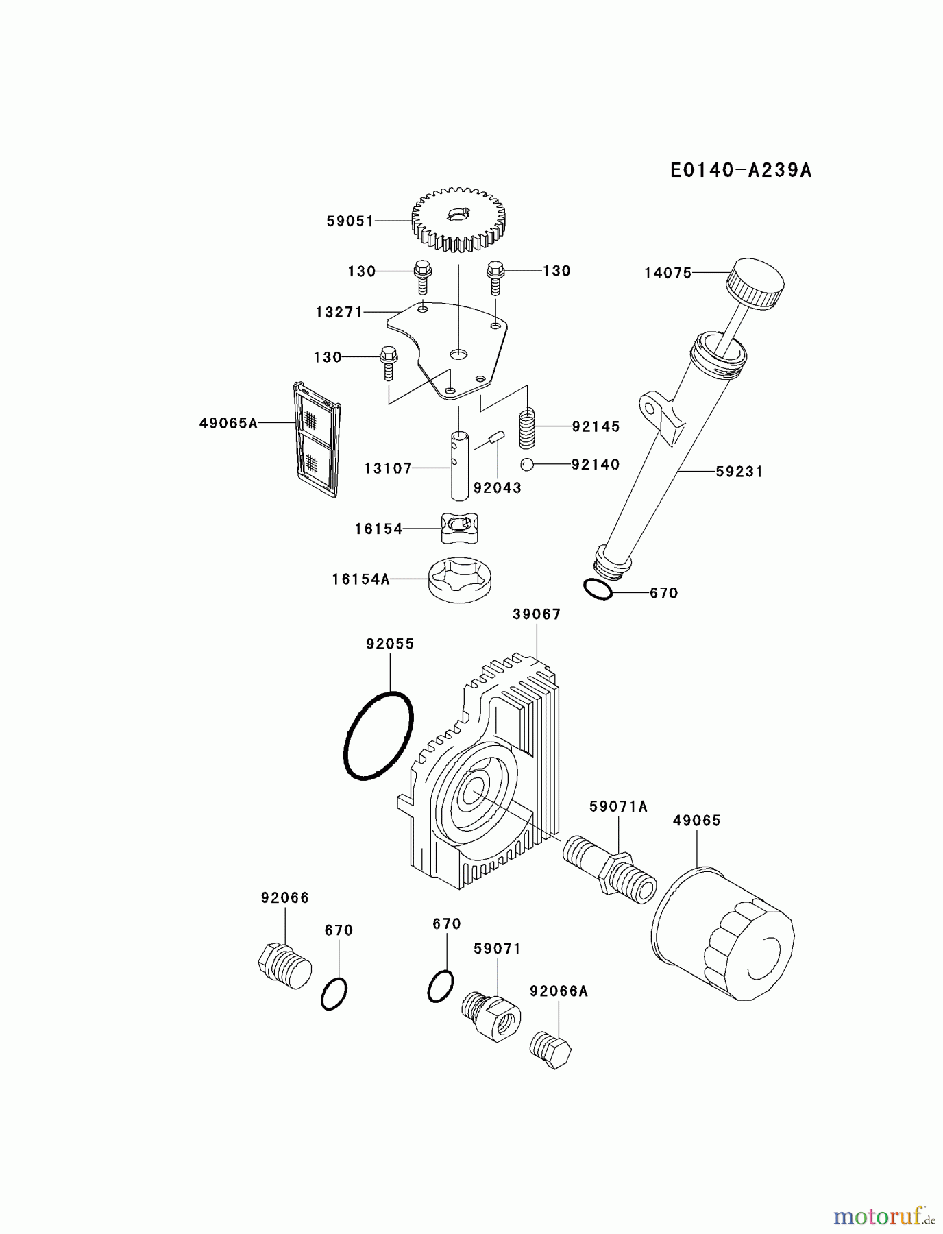  Kawasaki Motoren Motoren Vertikal FH641V - DS25 bis FS481V - BS13 FH721V-AS28 - Kawasaki FH721V 4-Stroke Engine LUBRICATION-EQUIPMENT