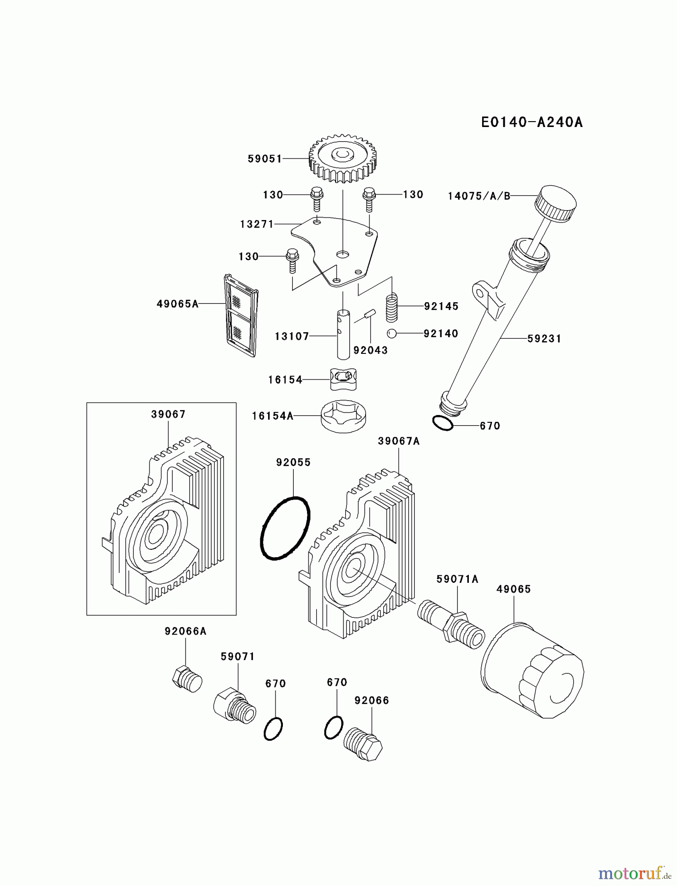  Kawasaki Motoren Motoren Vertikal FH641V - DS25 bis FS481V - BS13 FH721V-AS15 - Kawasaki FH721V 4-Stroke Engine LUBRICATION-EQUIPMENT