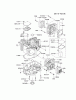 Kawasaki Motoren FH641V - DS25 bis FS481V - BS13 FH721V-AW04 - Kawasaki FH721V 4-Stroke Engine Spareparts CYLINDER/CRANKCASE