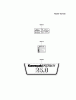 Kawasaki Motoren FH641V - DS25 bis FS481V - BS13 FH721V-CS10 - Kawasaki FH721V 4-Stroke Engine Spareparts LABEL