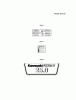 Kawasaki Motoren FH641V - DS25 bis FS481V - BS13 FH721V-AS27 - Kawasaki FH721V 4-Stroke Engine Spareparts LABEL