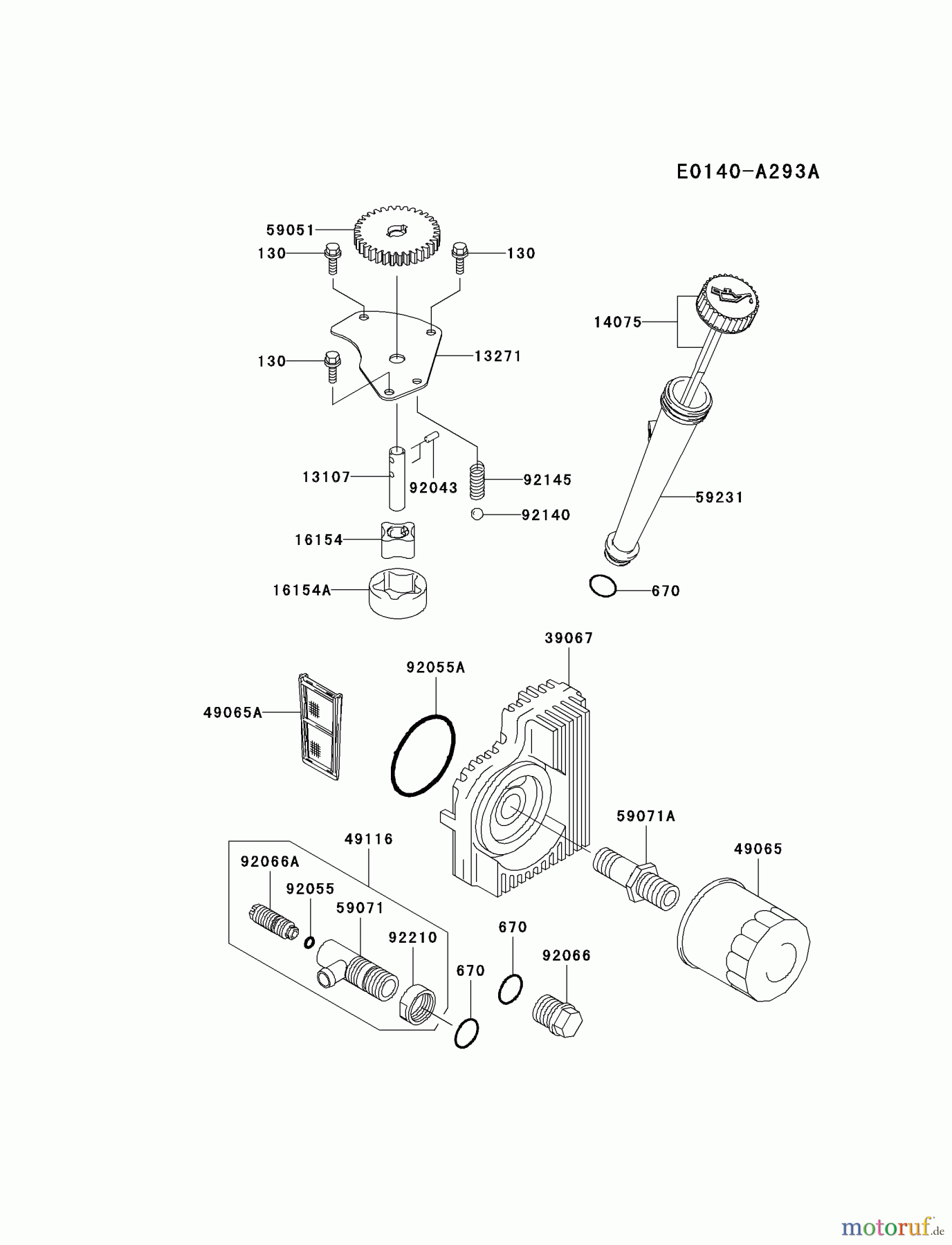  Kawasaki Motoren Motoren Vertikal FH641V - DS25 bis FS481V - BS13 FH721V-DS19 - Kawasaki FH721V 4-Stroke Engine LUBRICATION-EQUIPMENT