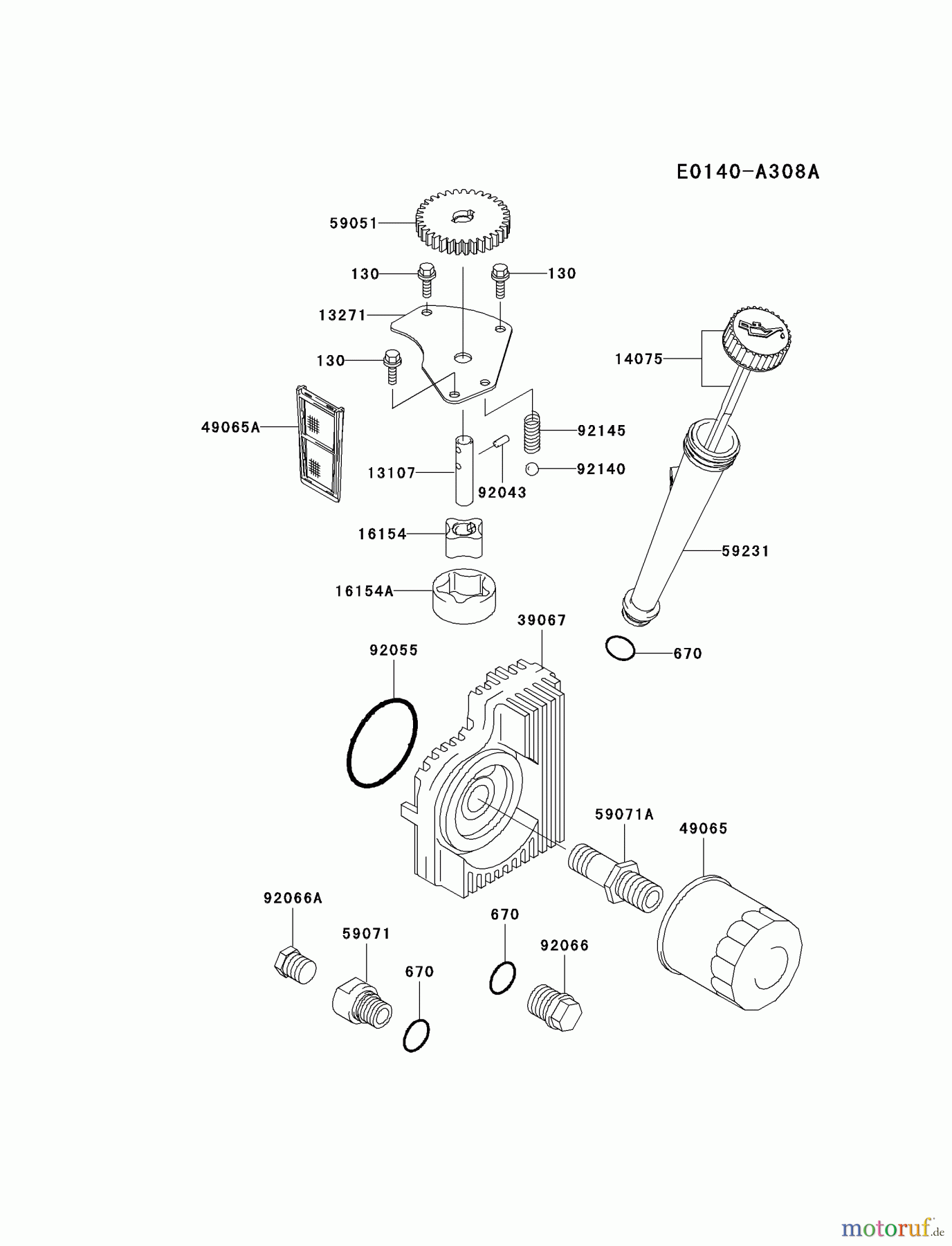  Kawasaki Motoren Motoren Vertikal FH641V - DS25 bis FS481V - BS13 FH721V-DS26 - Kawasaki FH721V 4-Stroke Engine LUBRICATION-EQUIPMENT