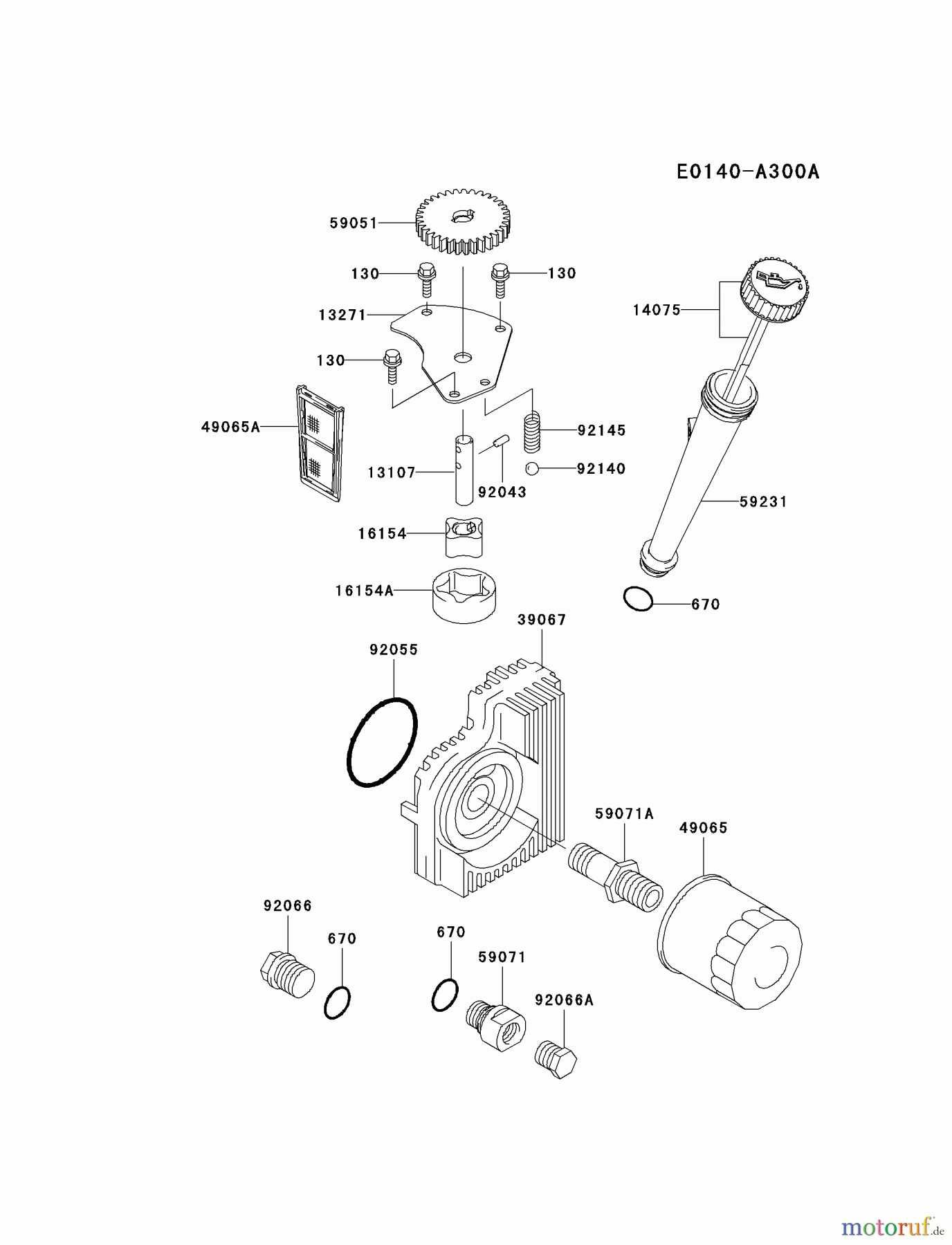  Kawasaki Motoren Motoren Vertikal FH641V - DS25 bis FS481V - BS13 FH721V-ES29 - Kawasaki FH721V 4-Stroke Engine LUBRICATION-EQUIPMENT