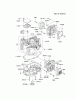Kawasaki Motoren FH641V - DS25 bis FS481V - BS13 FH721V-ES28 - Kawasaki FH721V 4-Stroke Engine Spareparts CYLINDER/CRANKCASE