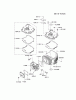 Kawasaki Motoren FH641V - DS25 bis FS481V - BS13 FJ180V-AM11 - Kawasaki FJ180V 4-Stroke Engine Spareparts CYLINDER/CRANKCASE