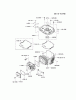 Kawasaki Motoren FH641V - DS25 bis FS481V - BS13 FJ180V-AM13 - Kawasaki FJ180V 4-Stroke Engine Spareparts CYLINDER/CRANKCASE