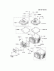 Kawasaki Motoren FH641V - DS25 bis FS481V - BS13 FJ180V-BS16 - Kawasaki FJ180V 4-Stroke Engine Spareparts CYLINDER/CRANKCASE