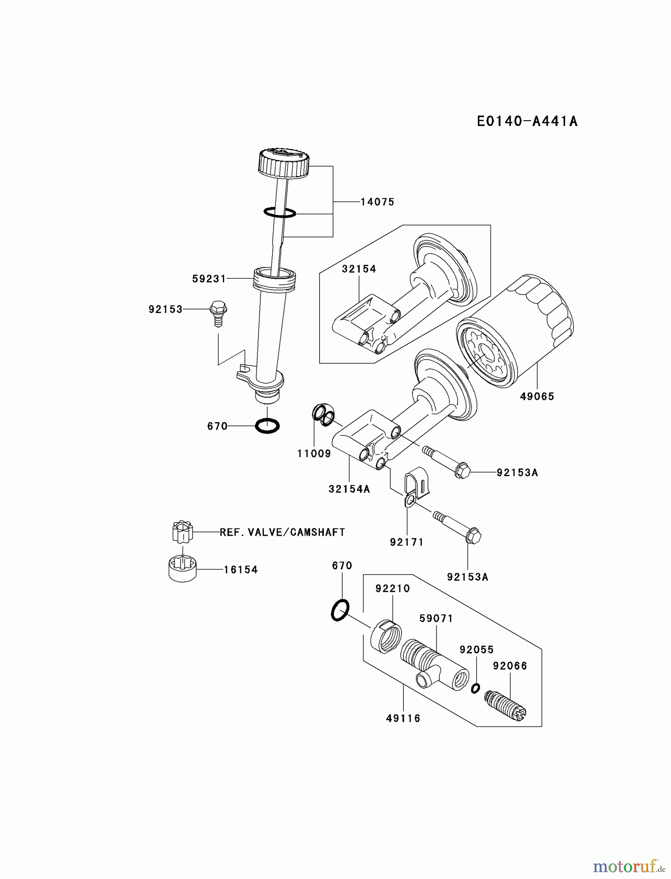  Kawasaki Motoren Motoren Vertikal FH641V - DS25 bis FS481V - BS13 FJ180V-AS26 - Kawasaki FJ180V 4-Stroke Engine LUBRICATION-EQUIPMENT