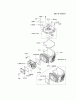 Kawasaki Motoren FH641V - DS25 bis FS481V - BS13 FJ180V-CS09 - Kawasaki FJ180V 4-Stroke Engine Spareparts CYLINDER/CRANKCASE