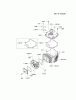 Kawasaki Motoren FH641V - DS25 bis FS481V - BS13 FJ180V-DS14 - Kawasaki FJ180V 4-Stroke Engine Spareparts CYLINDER/CRANKCASE