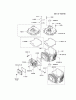 Kawasaki Motoren FH641V - DS25 bis FS481V - BS13 FJ180V-DS13 - Kawasaki FJ180V 4-Stroke Engine Spareparts CYLINDER/CRANKCASE