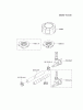 Kawasaki Motoren FH641V - DS25 bis FS481V - BS13 FJ180V-DS13 - Kawasaki FJ180V 4-Stroke Engine Spareparts FUEL-TANK/FUEL-VALVE