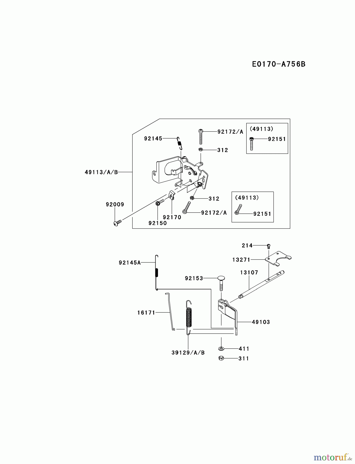  Kawasaki Motoren Motoren Vertikal FH641V - DS25 bis FS481V - BS13 FR541V-AS51 - Kawasaki FR541V 4-Stroke Engine CONTROL-EQUIPMENT