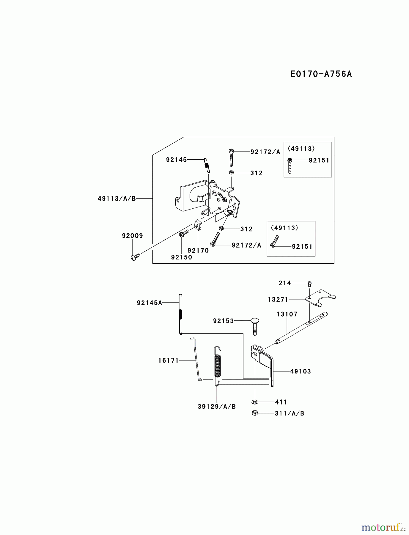  Kawasaki Motoren Motoren Vertikal FH641V - DS25 bis FS481V - BS13 FR600V-AS00 - Kawasaki FR600V 4-Stroke Engine CONTROL-EQUIPMENT