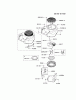 Kawasaki Motoren FH641V - DS25 bis FS481V - BS13 FR691V-AS24 - Kawasaki FR691V 4-Stroke Engine Spareparts COOLING-EQUIPMENT