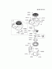 Kawasaki Motoren FH641V - DS25 bis FS481V - BS13 FR651V-BS13 - Kawasaki FR651V 4-Stroke Engine Spareparts COOLING-EQUIPMENT