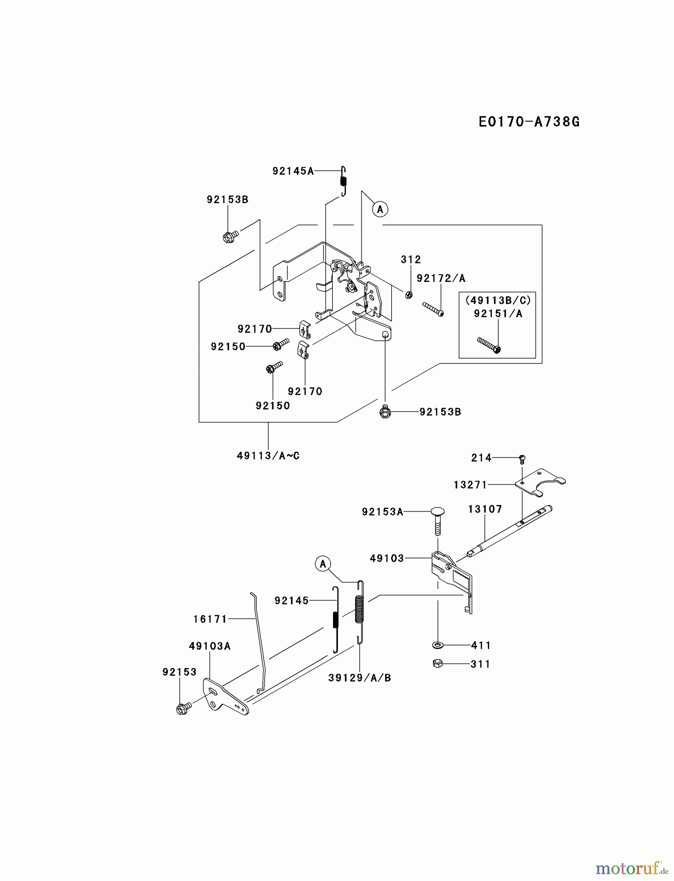  Kawasaki Motoren Motoren Vertikal FH641V - DS25 bis FS481V - BS13 FR651V-AS08 - Kawasaki FR651V 4-Stroke Engine CONTROL-EQUIPMENT