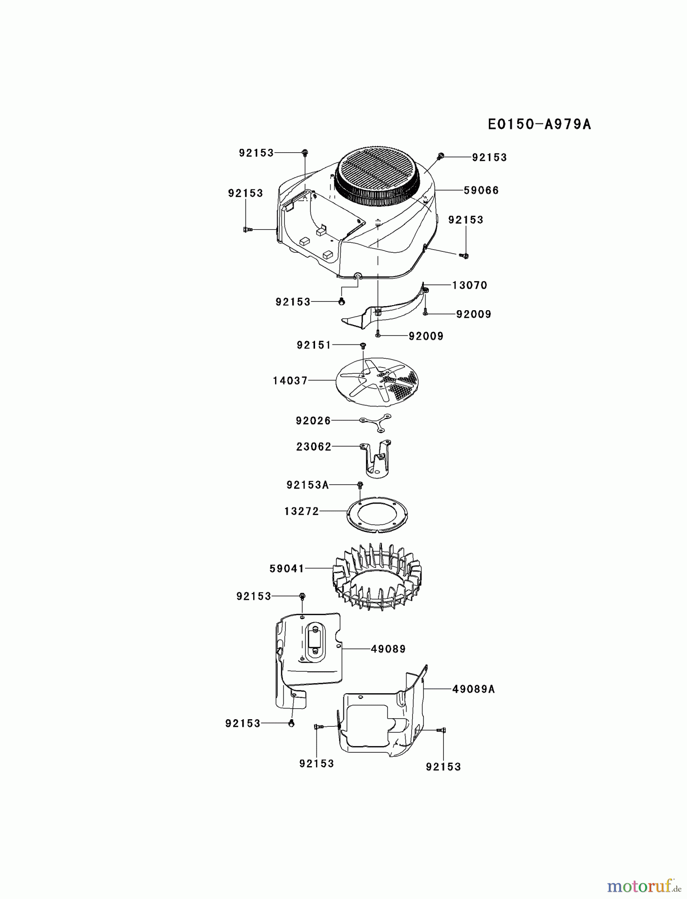  Kawasaki Motoren Motoren Vertikal FH641V - DS25 bis FS481V - BS13 FR691V-CS10 - Kawasaki FR691V 4-Stroke Engine COOLING-EQUIPMENT