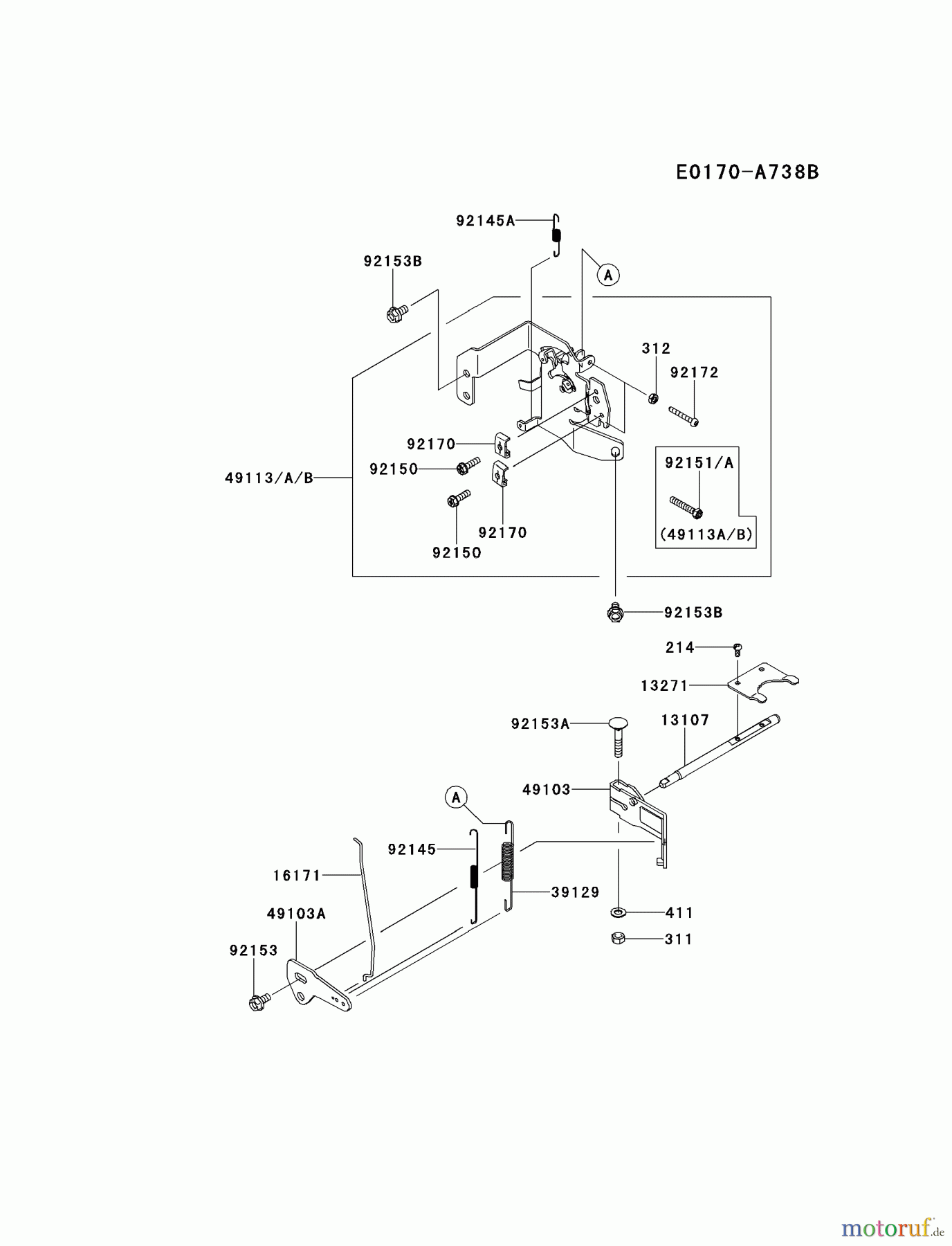  Kawasaki Motoren Motoren Vertikal FH641V - DS25 bis FS481V - BS13 FR730V-AS07 - Kawasaki FR730V 4-Stroke Engine CONTROL-EQUIPMENT