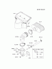 Kawasaki Motoren FH641V - DS25 bis FS481V - BS13 FR691V-AS25 - Kawasaki FR691V 4-Stroke Engine Spareparts AIR-FILTER/MUFFLER