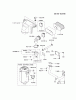 Kawasaki Motoren FH641V - DS25 bis FS481V - BS13 FS481V-AS13 - Kawasaki FS481V 4-Stroke Engine Spareparts AIR-FILTER/MUFFLER