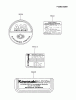 Kawasaki Motoren FA210V - AS02 bis FH641V - DS24 FA210V-AS02 - Kawasaki FA210V 4-Stroke Engine Spareparts LABEL