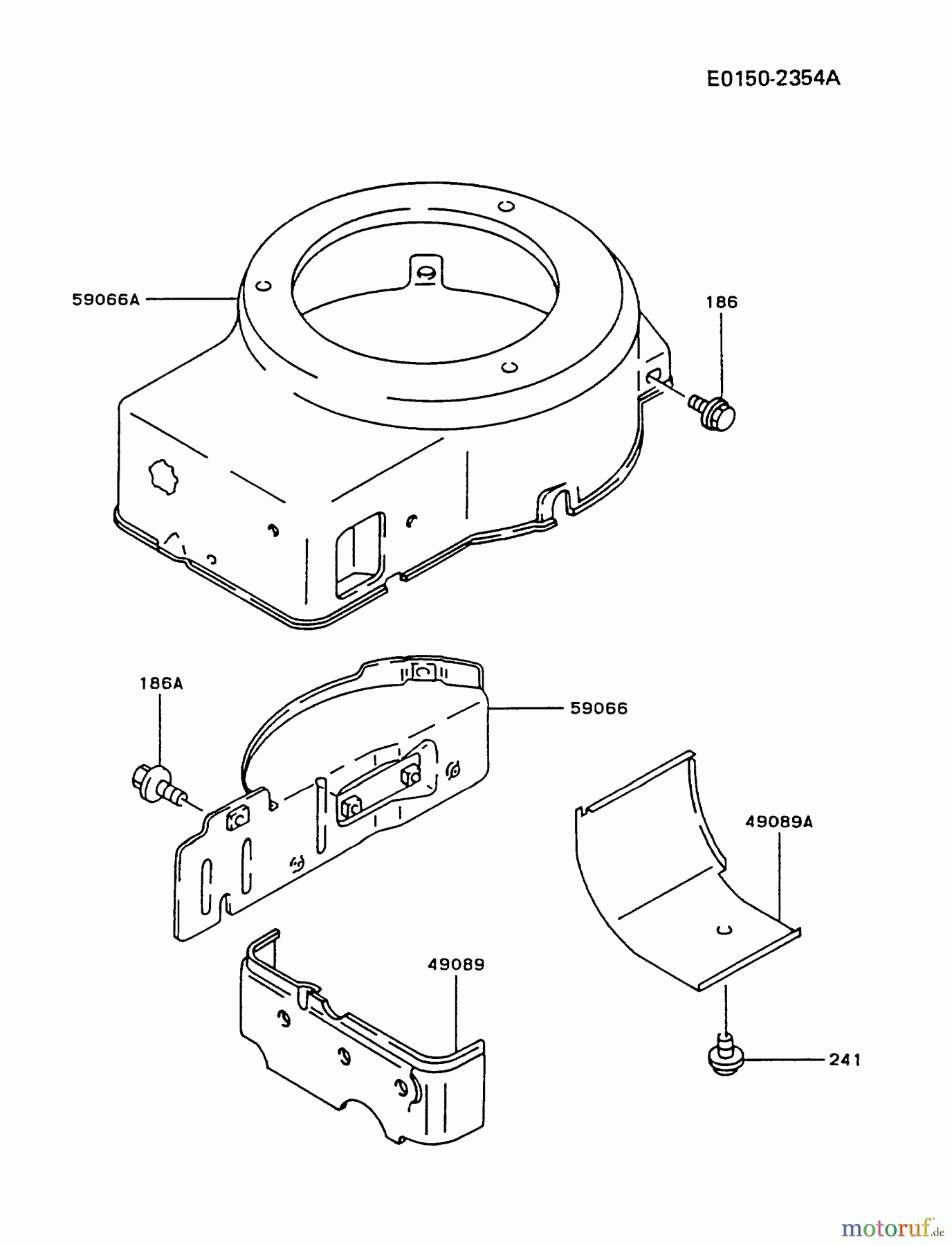  Kawasaki Motoren Motoren Vertikal FA210V - AS02 bis FH641V - DS24 FA210V-BS01 - Kawasaki FA210V 4-Stroke Engine COOLING-EQUIPMENT