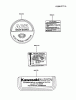 Kawasaki Motoren FA210V - AS02 bis FH641V - DS24 FA210V-BS01 - Kawasaki FA210V 4-Stroke Engine Spareparts LABEL