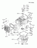 Kawasaki Motoren FA210V - AS02 bis FH641V - DS24 FB460V-AS30 - Kawasaki FB460V 4-Stroke Engine Spareparts CYLINDER/CRANKCASE