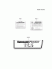 Kawasaki Motoren FA210V - AS02 bis FH641V - DS24 FB460V-AS38 - Kawasaki FB460V 4-Stroke Engine Spareparts LABEL