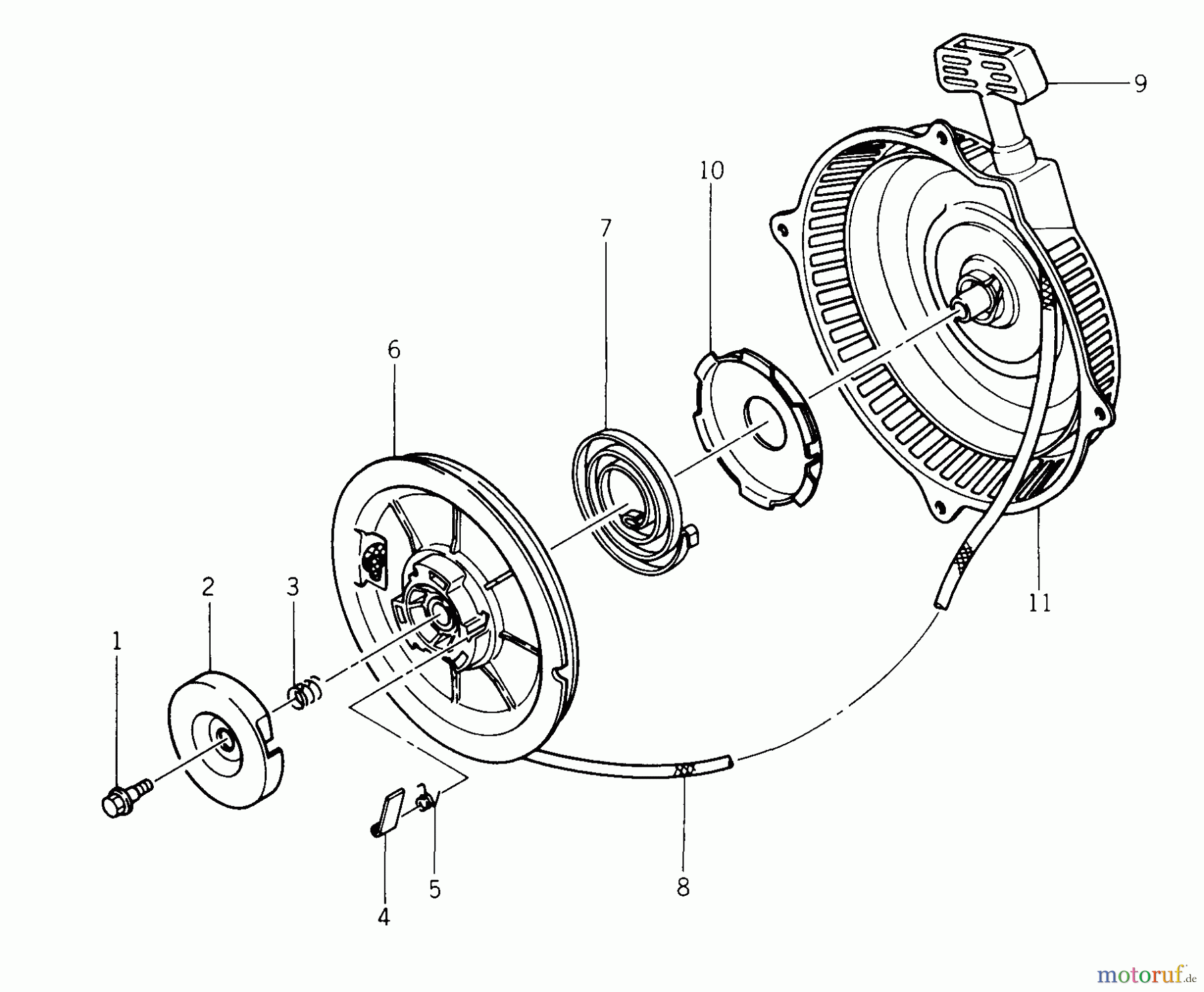  Kawasaki Motoren Motoren Vertikal FA210V - AS02 bis FH641V - DS24 FB460V-AS05 - Kawasaki FB460V 4-Stroke Engine Recoil Starter