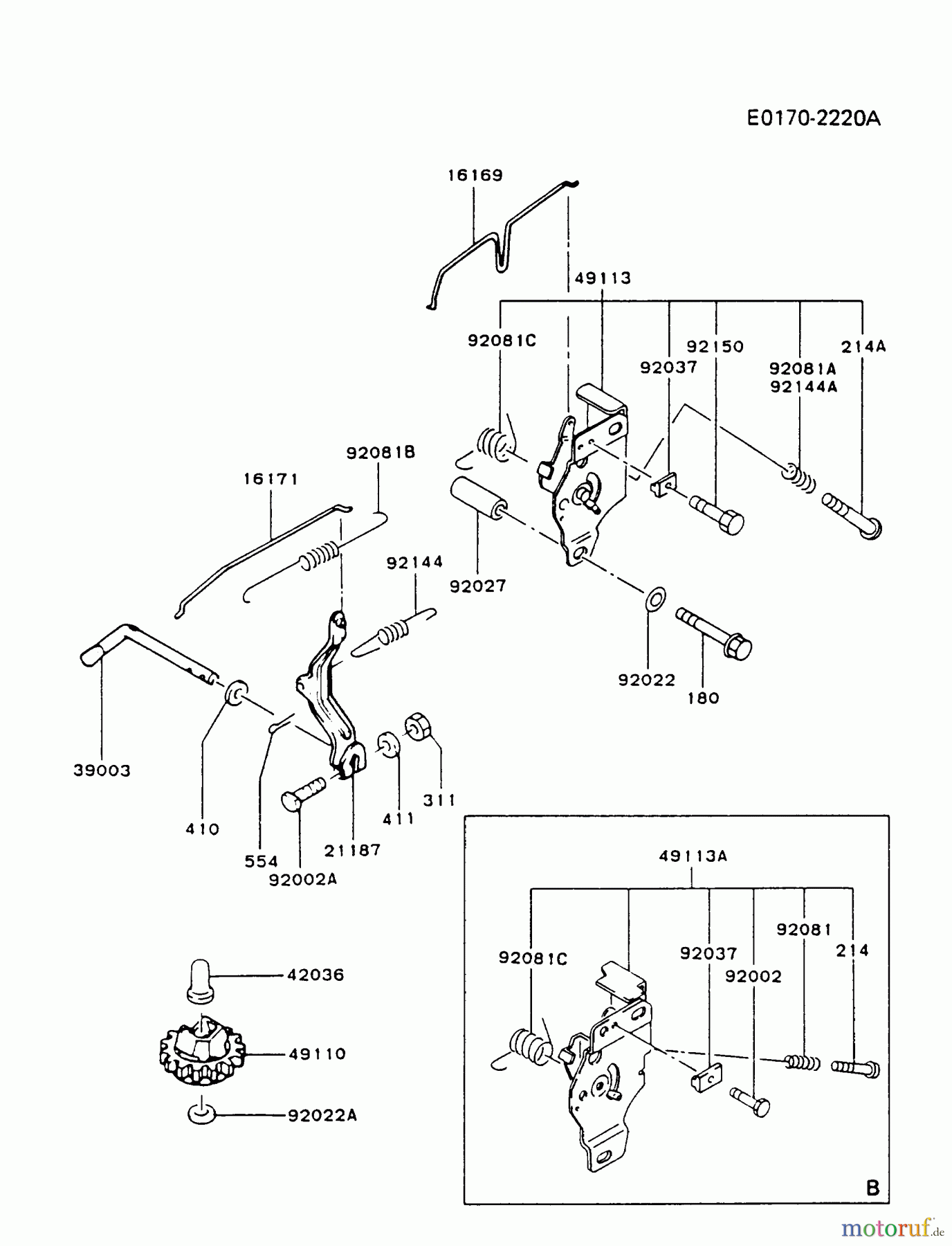  Kawasaki Motoren Motoren Vertikal FA210V - AS02 bis FH641V - DS24 FB460V-AS28 - Kawasaki FB460V 4-Stroke Engine CONTROL-EQUIPMENT