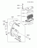 Kawasaki Motoren FA210V - AS02 bis FH641V - DS24 FB460V-BS33 - Kawasaki FB460V 4-Stroke Engine Spareparts AIR-FILTER/MUFFLER