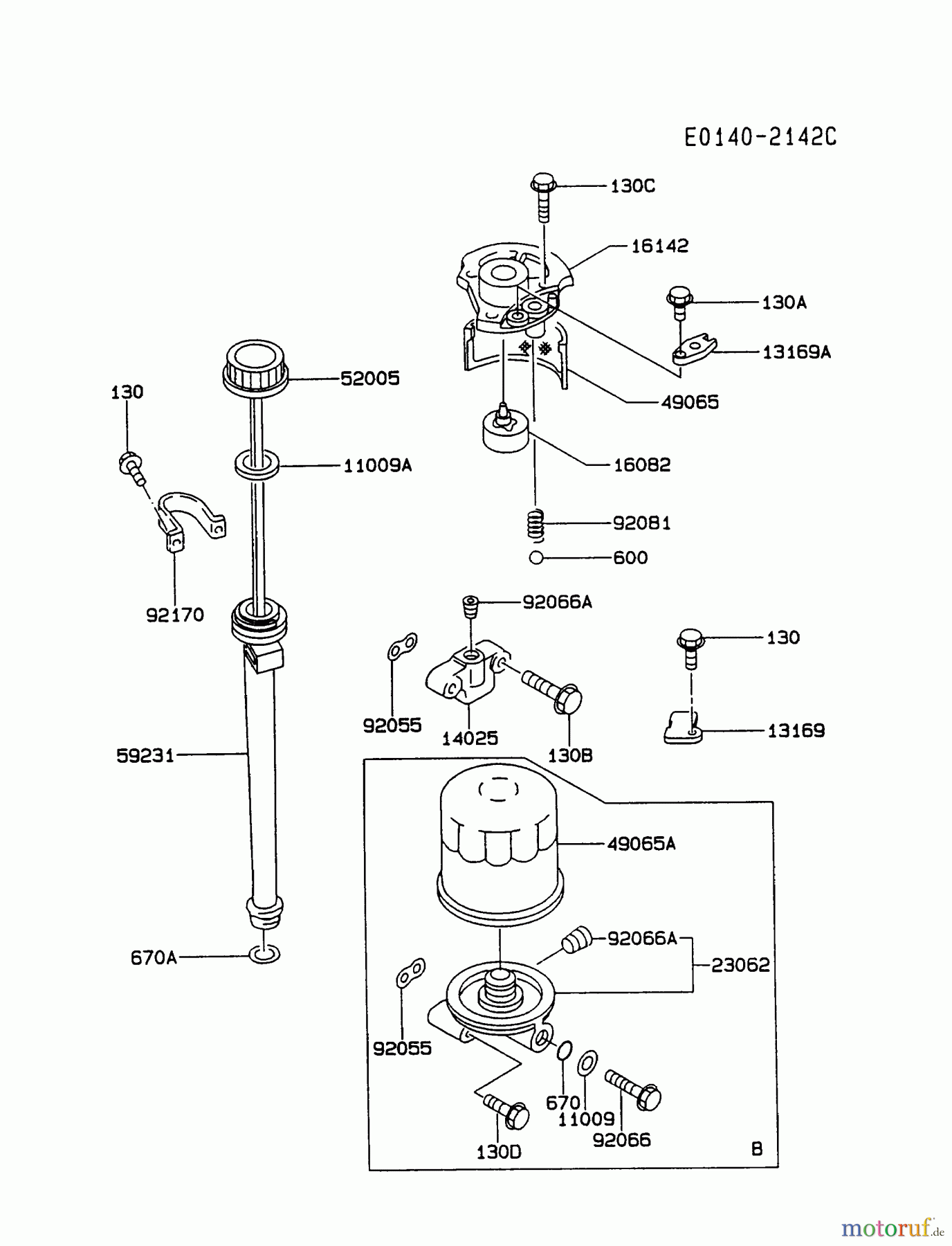  Kawasaki Motoren Motoren Vertikal FA210V - AS02 bis FH641V - DS24 FB460V-AS33 - Kawasaki FB460V 4-Stroke Engine LUBRICATION-EQUIPMENT