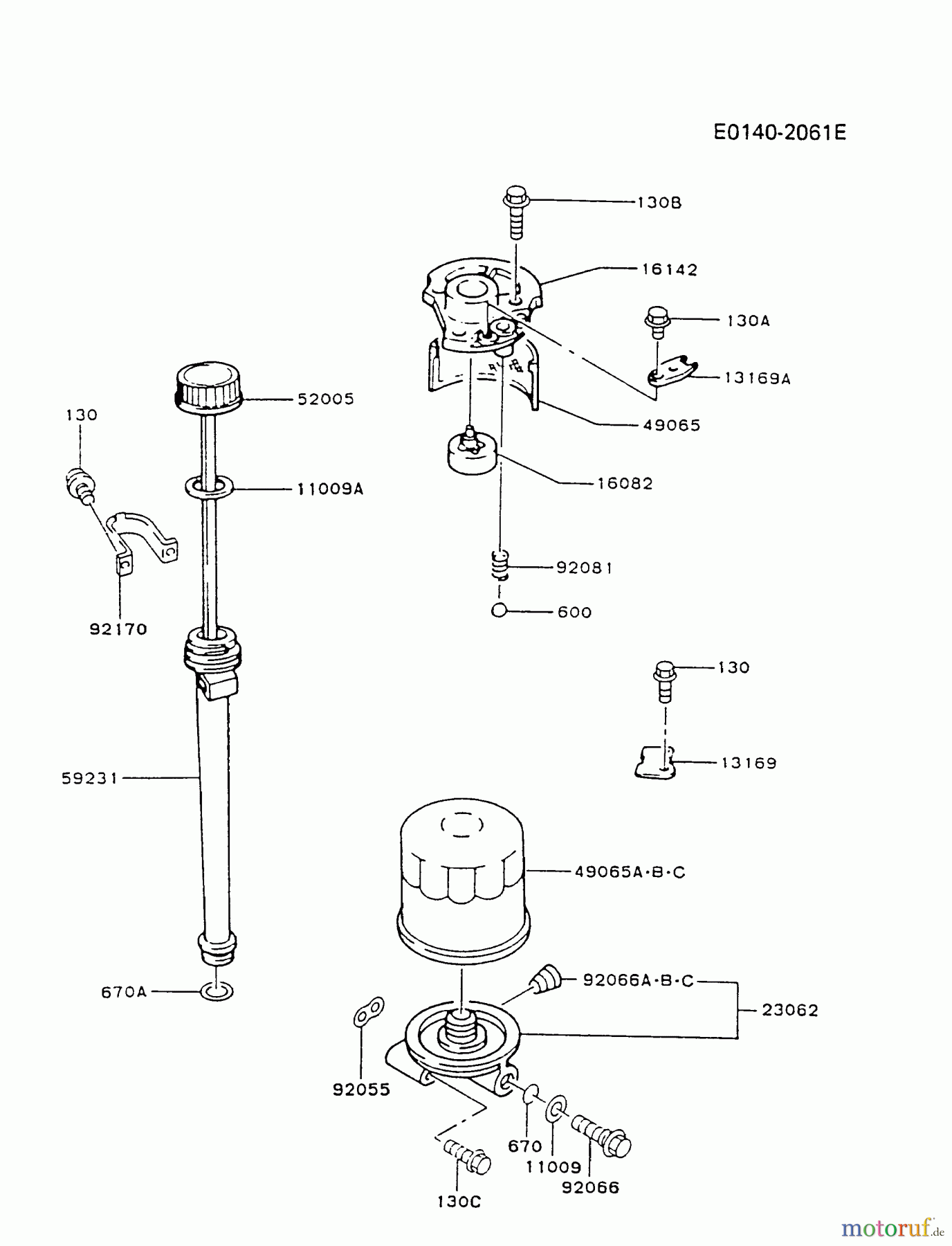  Kawasaki Motoren Motoren Vertikal FA210V - AS02 bis FH641V - DS24 FB460V-BS20 - Kawasaki FB460V 4-Stroke Engine LUBRICATION-EQUIPMENT