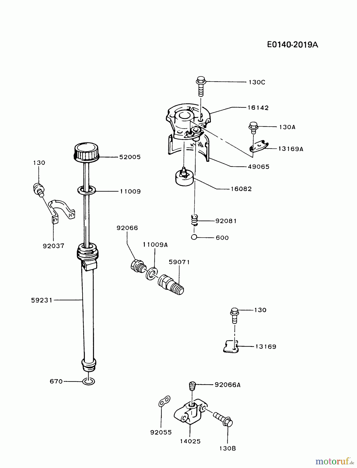  Kawasaki Motoren Motoren Vertikal FA210V - AS02 bis FH641V - DS24 FB460V-AS17 - Kawasaki FB460V 4-Stroke Engine LUBRICATION-EQUIPMENT