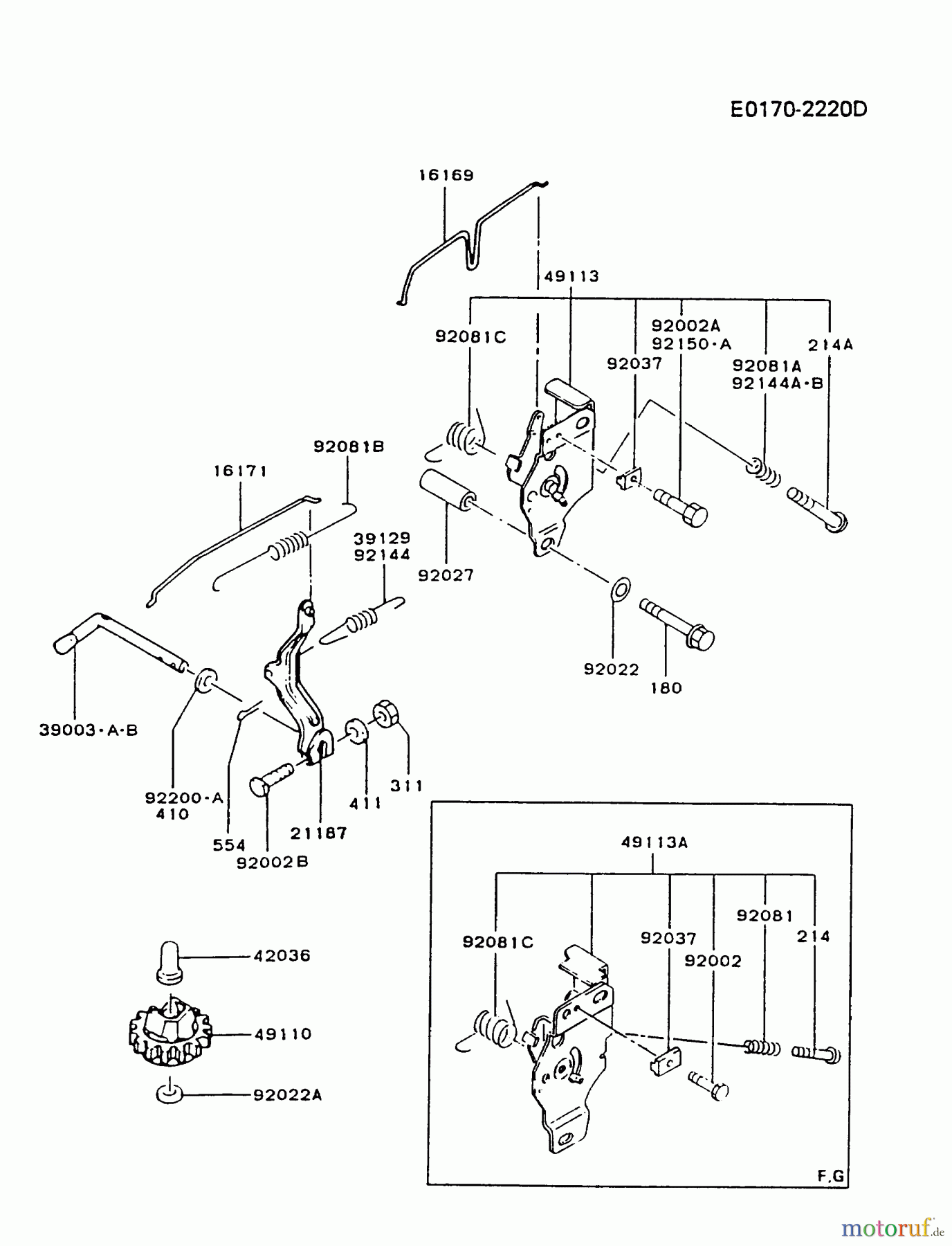  Kawasaki Motoren Motoren Vertikal FA210V - AS02 bis FH641V - DS24 FB460V-CS14 - Kawasaki FB460V 4-Stroke Engine CONTROL-EQUIPMENT