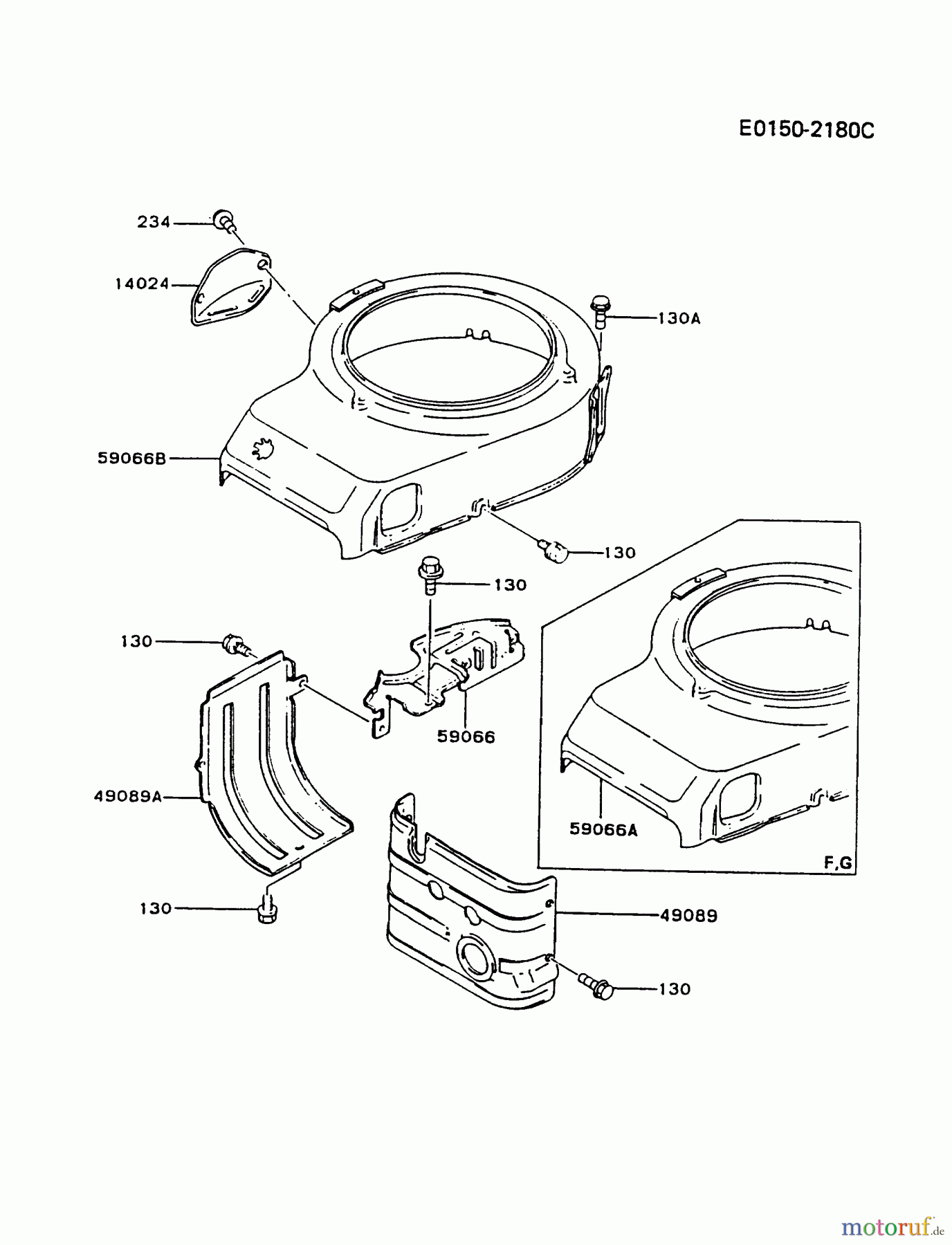  Kawasaki Motoren Motoren Vertikal FA210V - AS02 bis FH641V - DS24 FB460V-CS14 - Kawasaki FB460V 4-Stroke Engine COOLING-EQUIPMENT