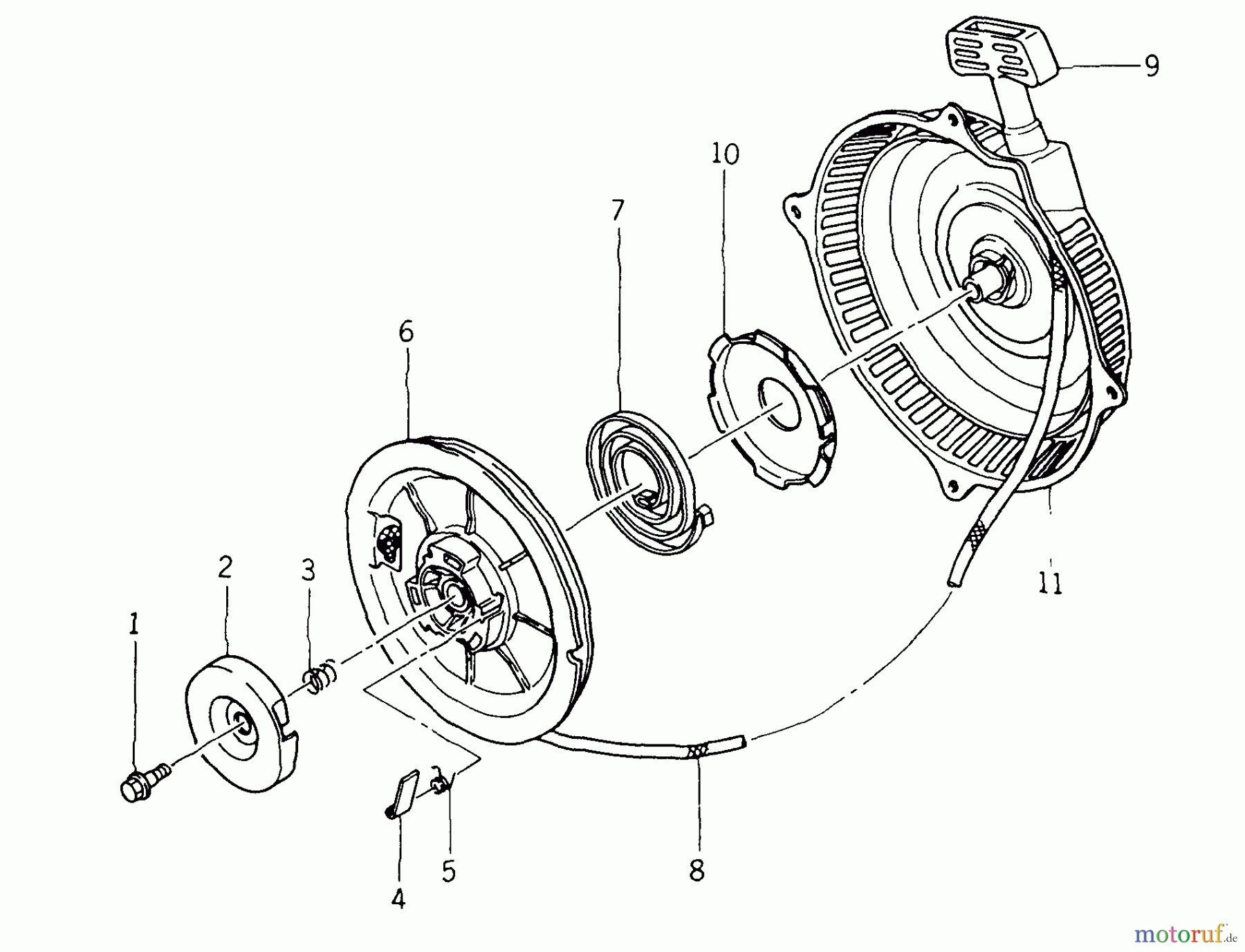  Kawasaki Motoren Motoren Vertikal FA210V - AS02 bis FH641V - DS24 FB460V-ES01 - Kawasaki FB460V 4-Stroke Engine Recoil Starter