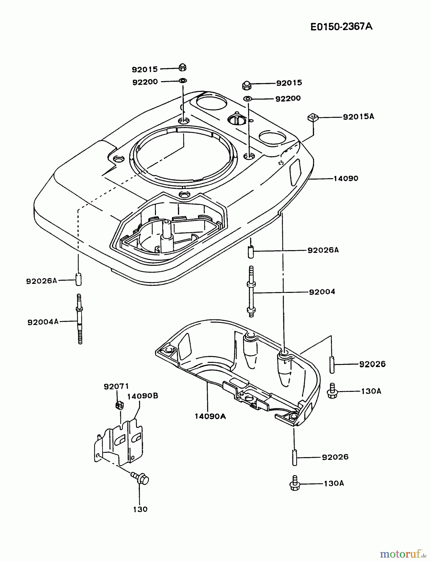  Kawasaki Motoren Motoren Vertikal FA210V - AS02 bis FH641V - DS24 FC150V-ES08 - Kawasaki FC150V 4-Stroke Engine COOLING-EQUIPMENT