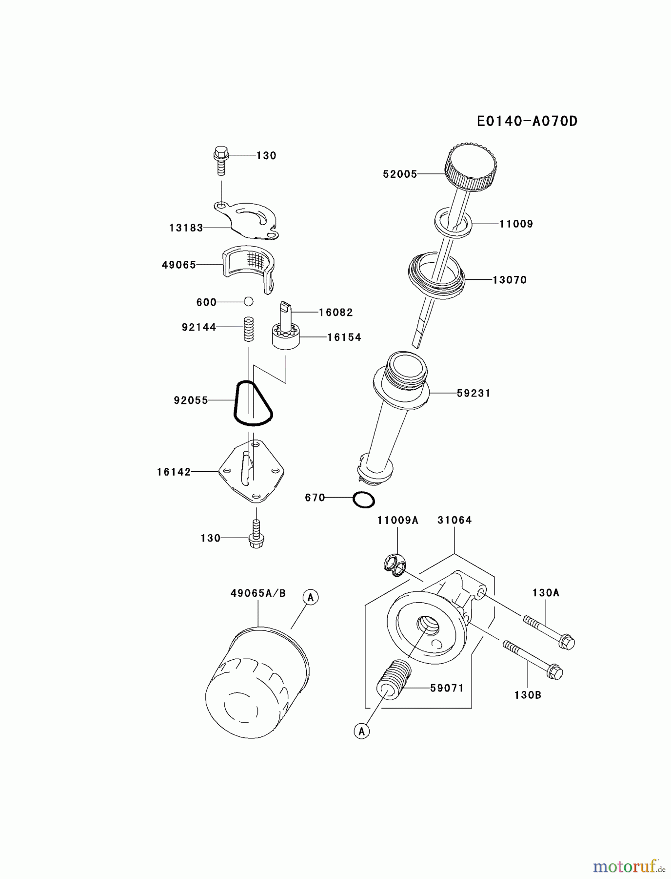  Kawasaki Motoren Motoren Vertikal FA210V - AS02 bis FH641V - DS24 FC150V-FS30 - Kawasaki FC150V 4-Stroke Engine LUBRICATION-EQUIPMENT