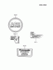 Kawasaki Motoren FA210V - AS02 bis FH641V - DS24 FC290V-AS13 - Kawasaki FC290V 4-Stroke Engine Spareparts LABEL